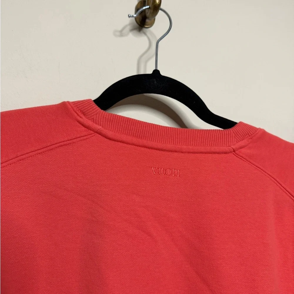 Vuori Women's Sedona Seams Crew in Bright Coral